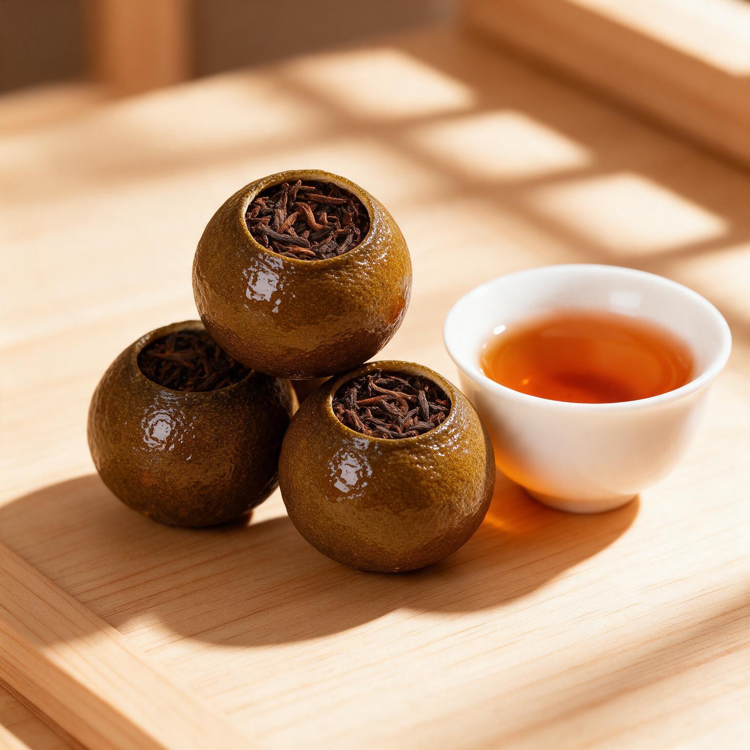 柑普茶實拍圖